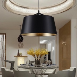 Modern Trident Cone Fabric Pendant Lamp